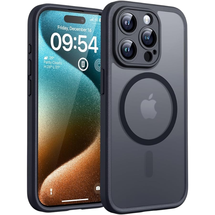 Komplet ovitek+ 2 zaščitni stekli za iPhone 15 Pro Max – Tocol – Temno modra