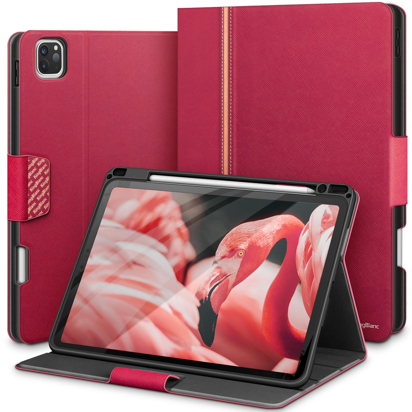 KingBlanc ovitek z držalom za pisalo za iPad Pro 11 roza