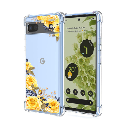 Silikonski ovitek Yellow Roses za Google Pixel 6a