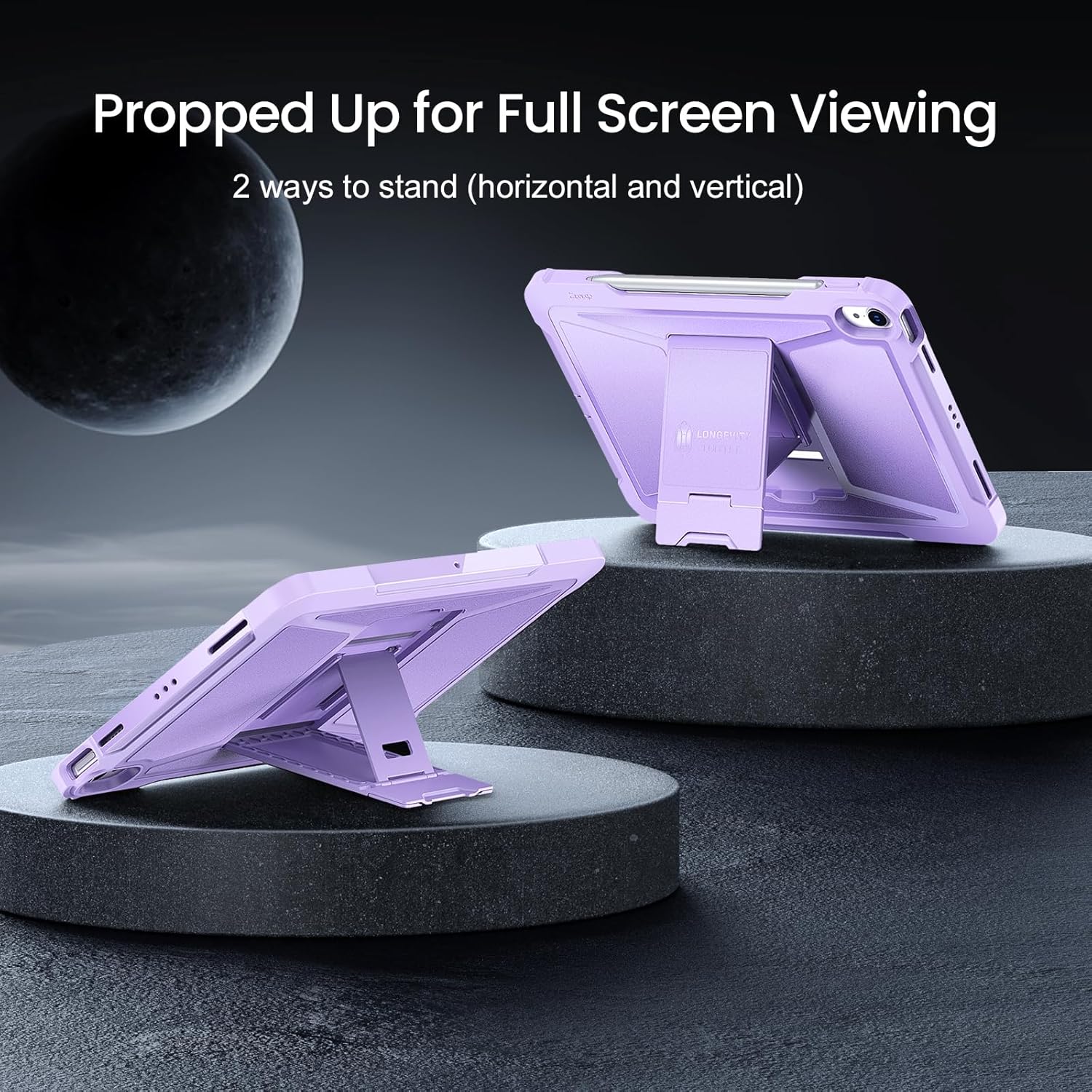 Ovitek za tablični računalnik "ZtotopCases" iPad Air 11" (2024), iPad Air 6. gen 5. / 4. gen 10.9 2022/2020 z držalom za