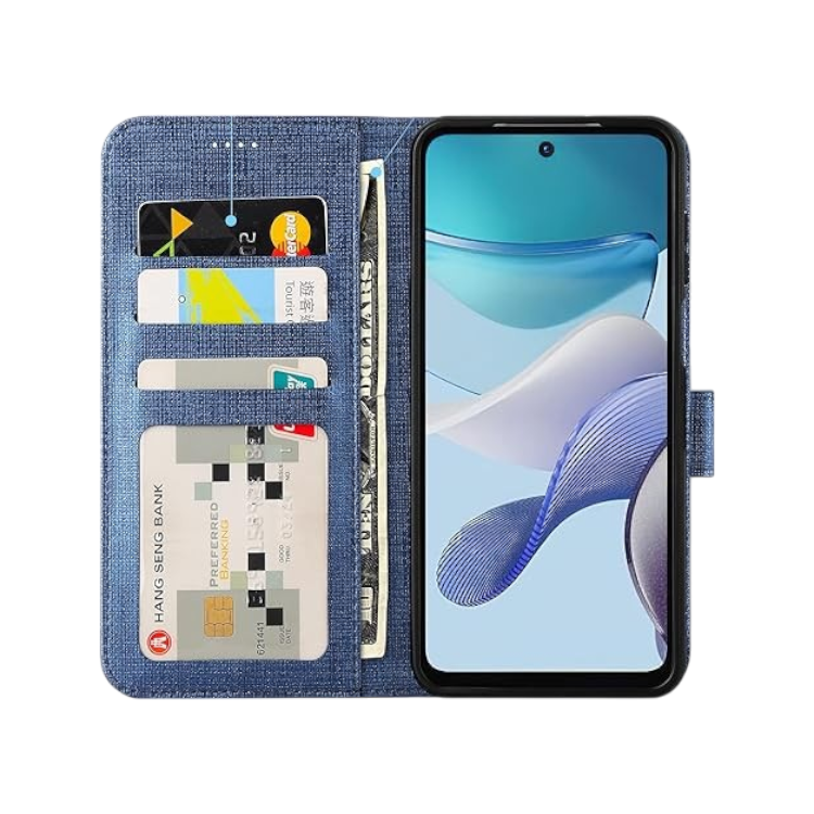 Preklopna torbica "Foluu" za Motorola Moto G53 5G, modra