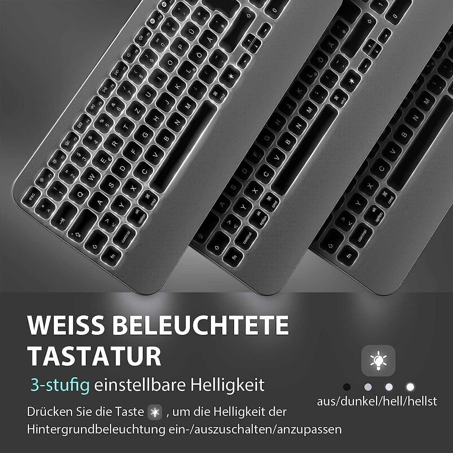 Brezžična tipkovnica Bluetooth Mac (združljiva s sistemom iOS in Mac OS) – Infostyle