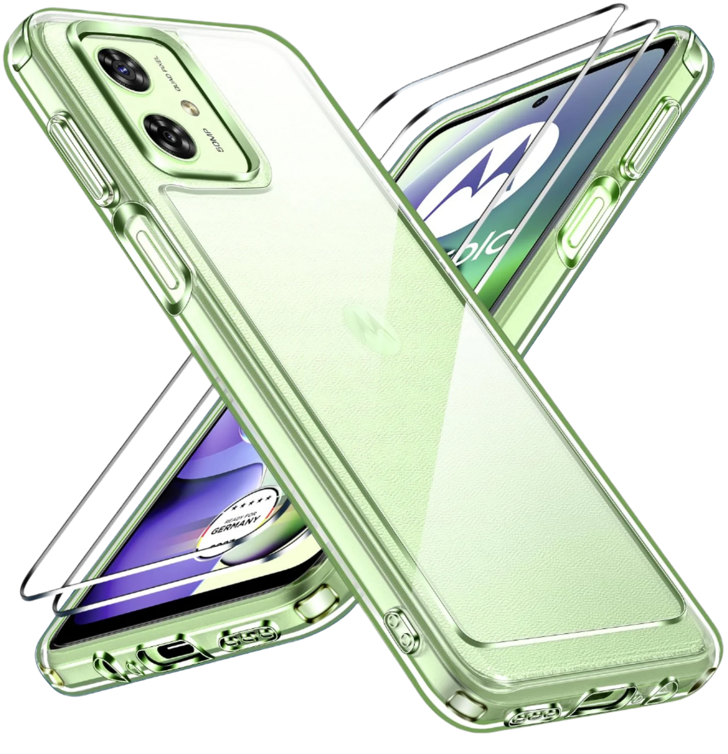 Ovitek za telefon + zaščitno steklo "Clear" Motorla Moto G54 5G/Moto M64 5G – Infostyle – Prozorna