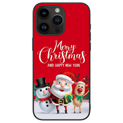 Ovitek za telefon "Christmas" za iPhone 15 – Infostyle – Rdeča / TPU silikon