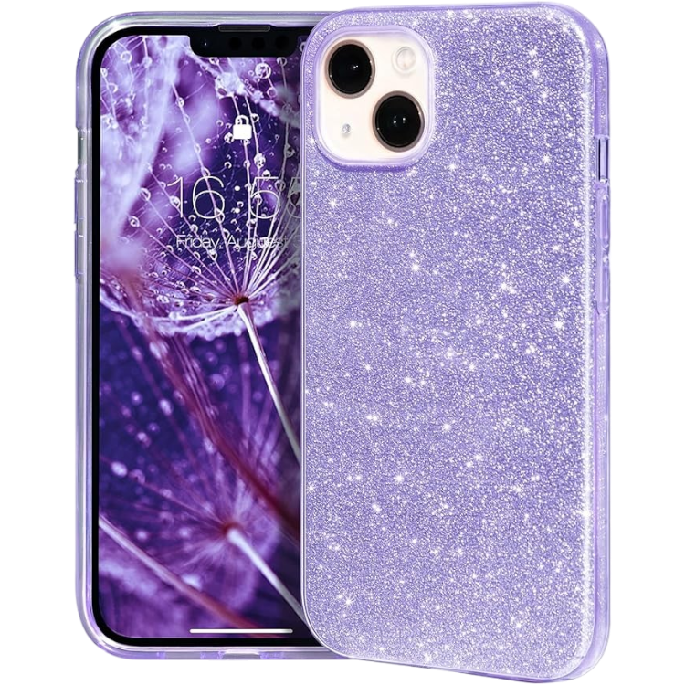 Ovitek "MATEPROX Glitter" za iPhone 12/13 Mini – Vijolična
