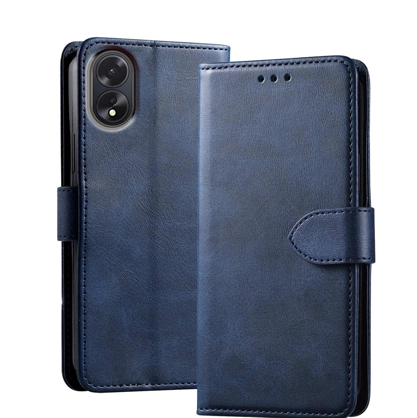 Preklopna torbica za OPPO A38 4G temno modra