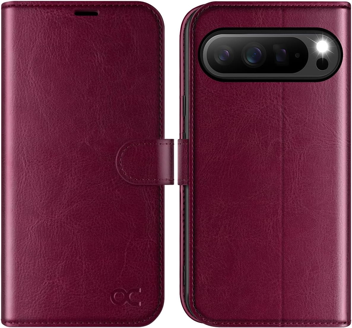 OCASE preklopni ovitek za Google Pixel 10 Pro XL (2025) – bordo