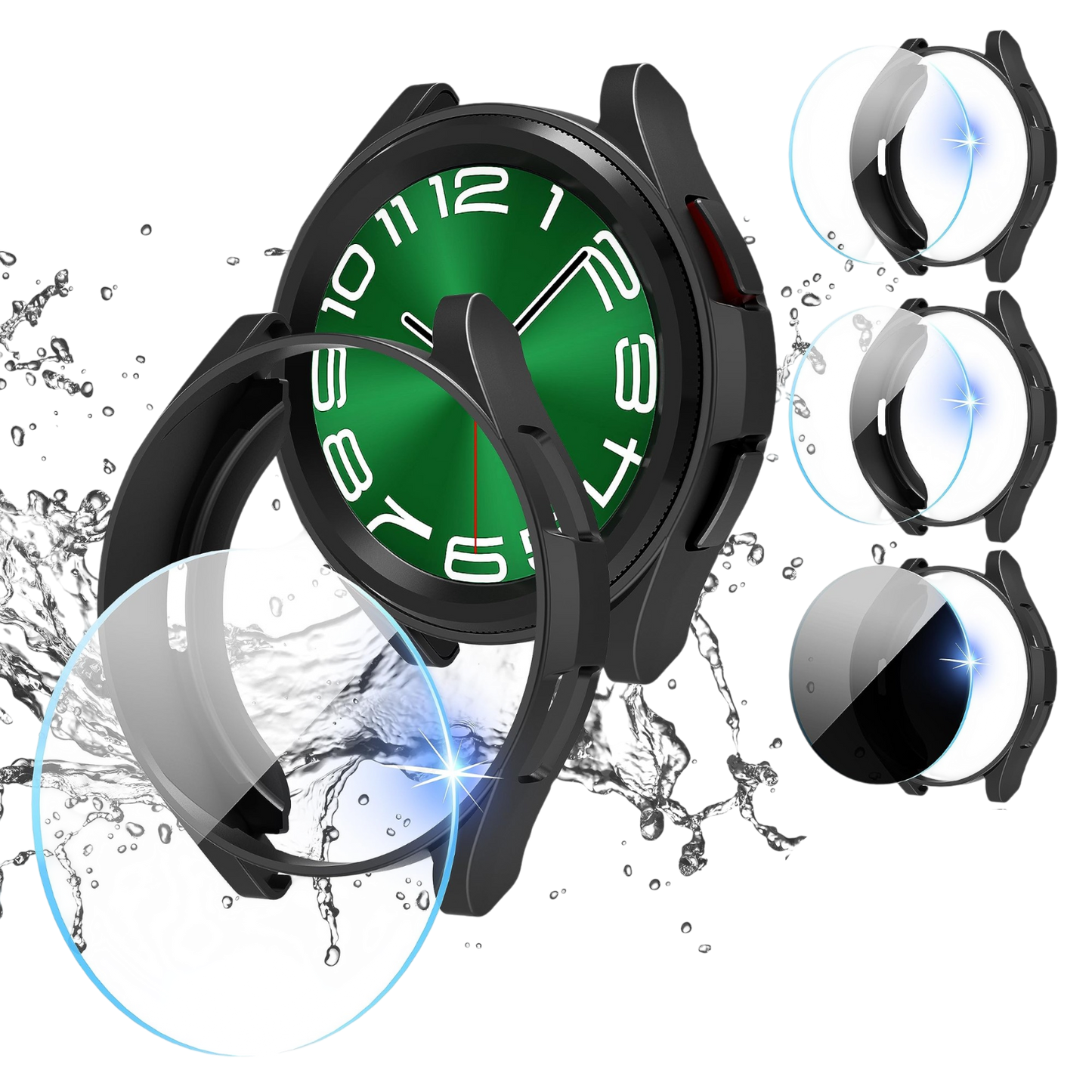 3+3 komplet za Samsung Galaxy Watch 6 Classic 47mm (zaščita za ohišje + zaščita zaslona) – Diruite