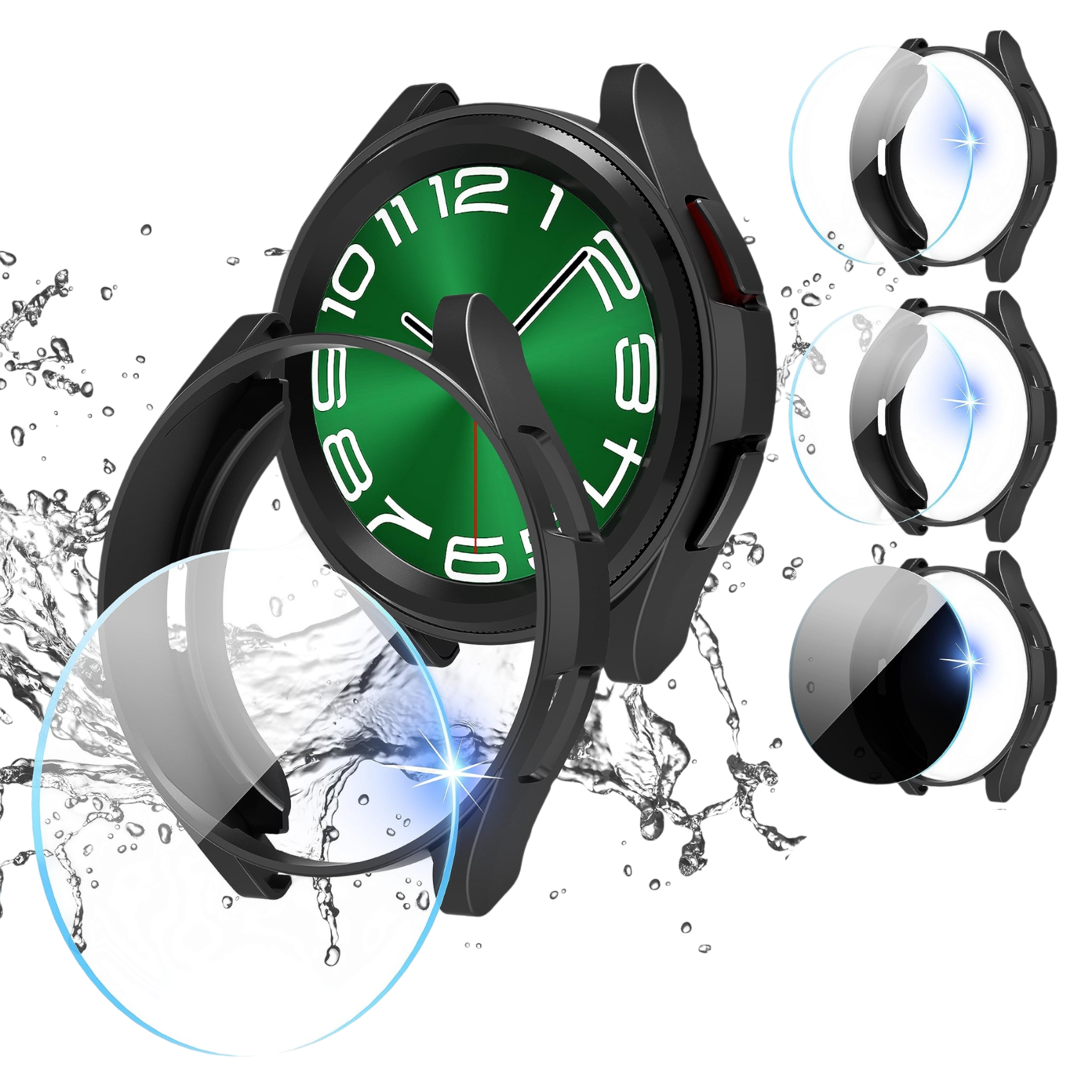 3+3 komplet za Samsung Galaxy Watch 6 Classic 47mm (zaščita za ohišje + zaščita zaslona) – Diruite