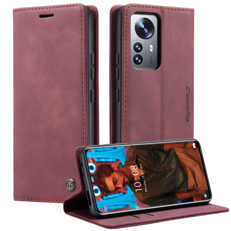 Preklopna torbica za telefon "mvced" Xiaomi Mi 12 Pro 5G – Infostyle – Rdeča