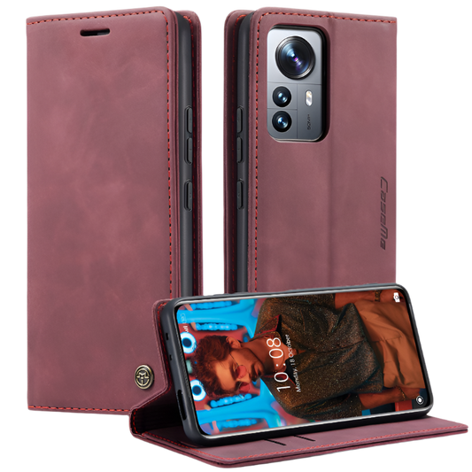 Preklopna torbica za telefon "mvced" Xiaomi Mi 12 Pro 5G – Infostyle – Rdeča