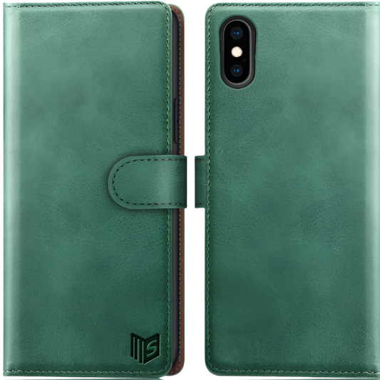 Preklopna torbica za telefon "SUANPOT" iPhone X/XS – Zelena