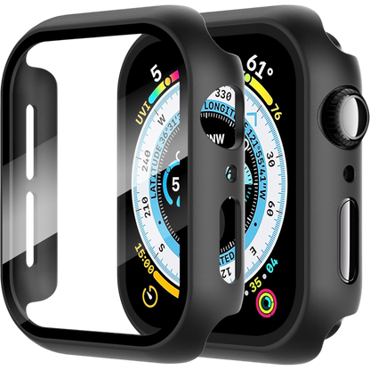 Zaščitni ovitek ''Diruite'' iz kaljenega stekla za iWatch 44 mm, 2kos – Infostyle – Črna