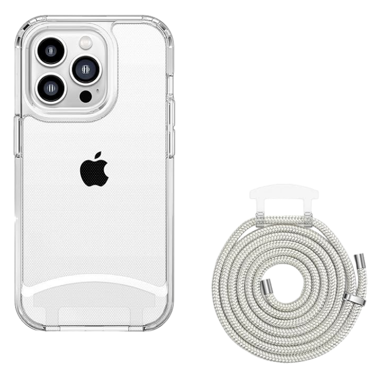 Ovitek z vrvico "Lawonda" za iPhone 13 Pro Max – Prozorna