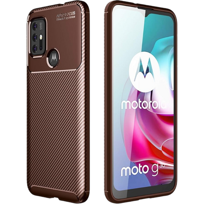 Silikonski ovitek "Cruzerlite" za Motorola Moto G30, rjava – Rjava / TPU silikon