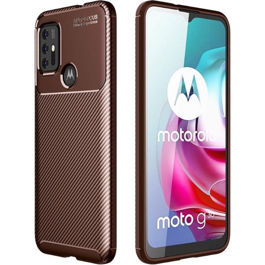 Silikonski ovitek "Cruzerlite" za Motorola Moto G30, rjava – Rjava / TPU silikon