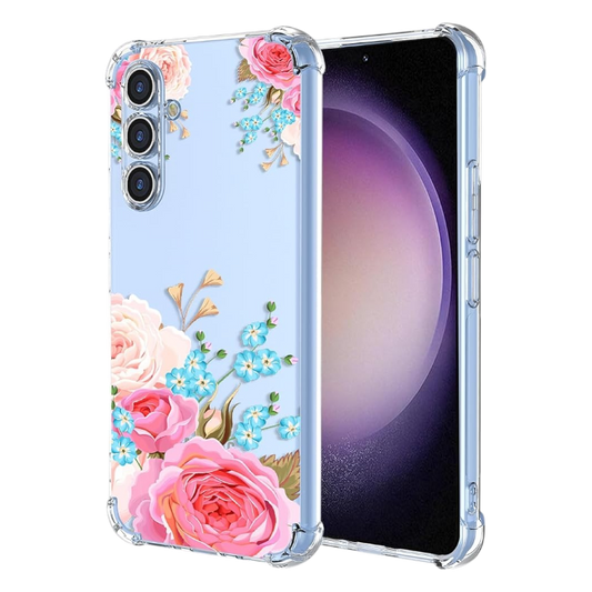Ovitek "roses pinkblue" za Samsung Galaxy S23 – Infostyle