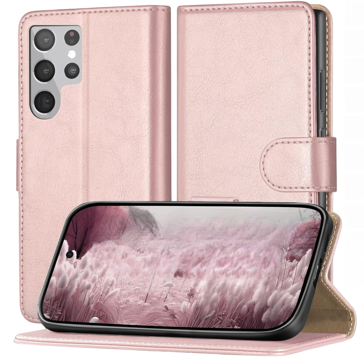 Preklopna torbica "RingPi" za Samsung Galaxy S20 – Roza / TPU silikon + PU usnje