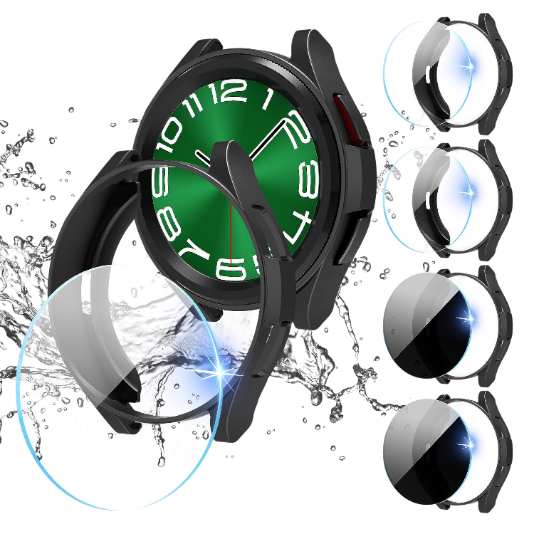 Komplet zaščita za ohišje + zaščita zaslona (4+4) za Galaxy Watch 6 Classic 43mm – Infostyle