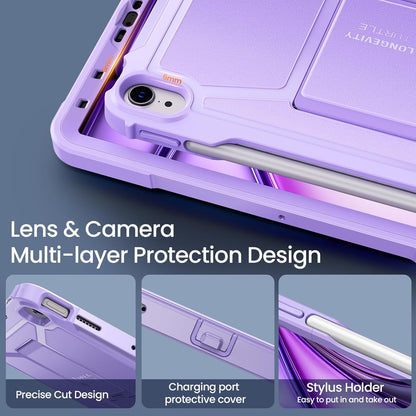 Ovitek za tablični računalnik "ZtotopCases" iPad Air 11" (2024), iPad Air 6. gen 5. / 4. gen 10.9 2022/2020 z držalom za