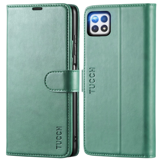 Preklopna torbica "TUCCH" Samsung Galaxy A22/A22s 5G – Zelena