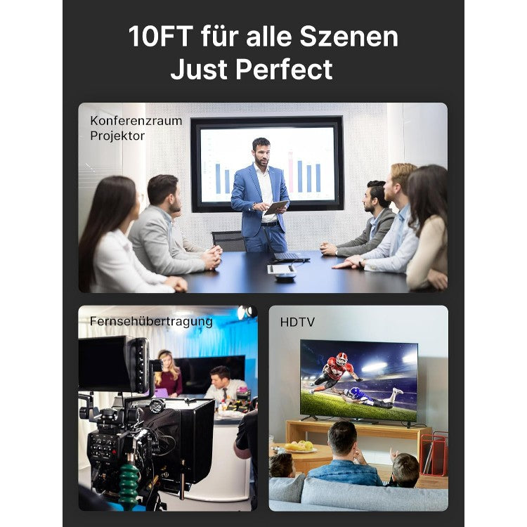 DisplayPort kabel 8K 60Hz, 3m – JSAUX