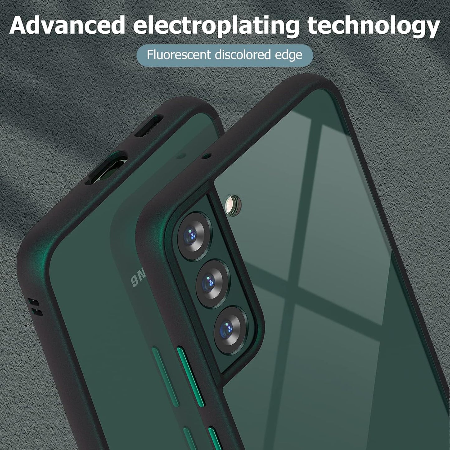 Ovitek za telefon Samsung Galaxy S22, črno zelena – MATEPROX