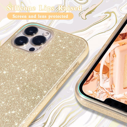 Ovitek za telefon ''Glitter'' iPhone 13 Pro Max, zlata – MATEPROX
