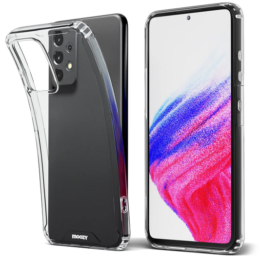 Moozy Xframe ovitek za Samsung Galaxy A53 5G prozoren