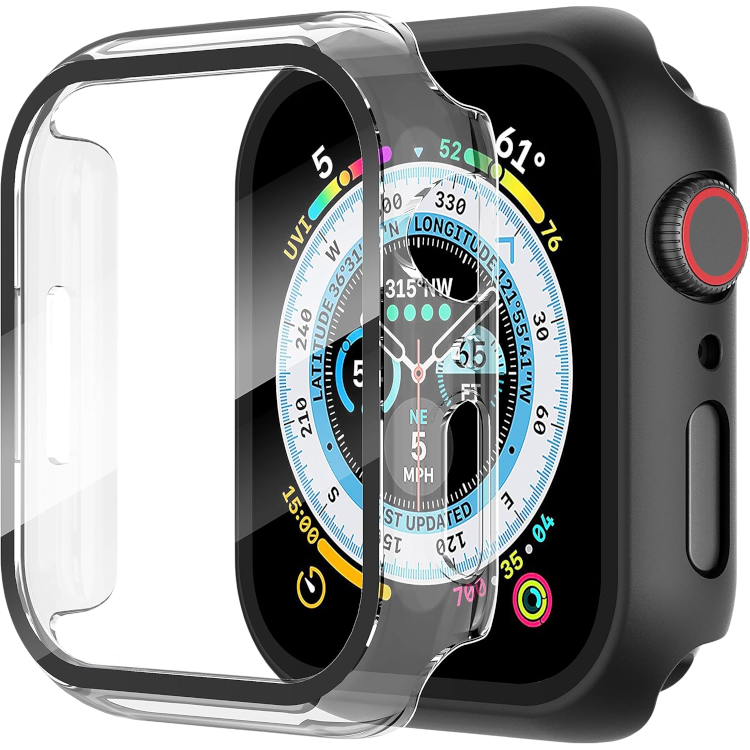 Zaščitni ovitek ''Diruite'' iz kaljenega stekla za iWatch 44 mm, 2kos – Infostyle – Prozorna