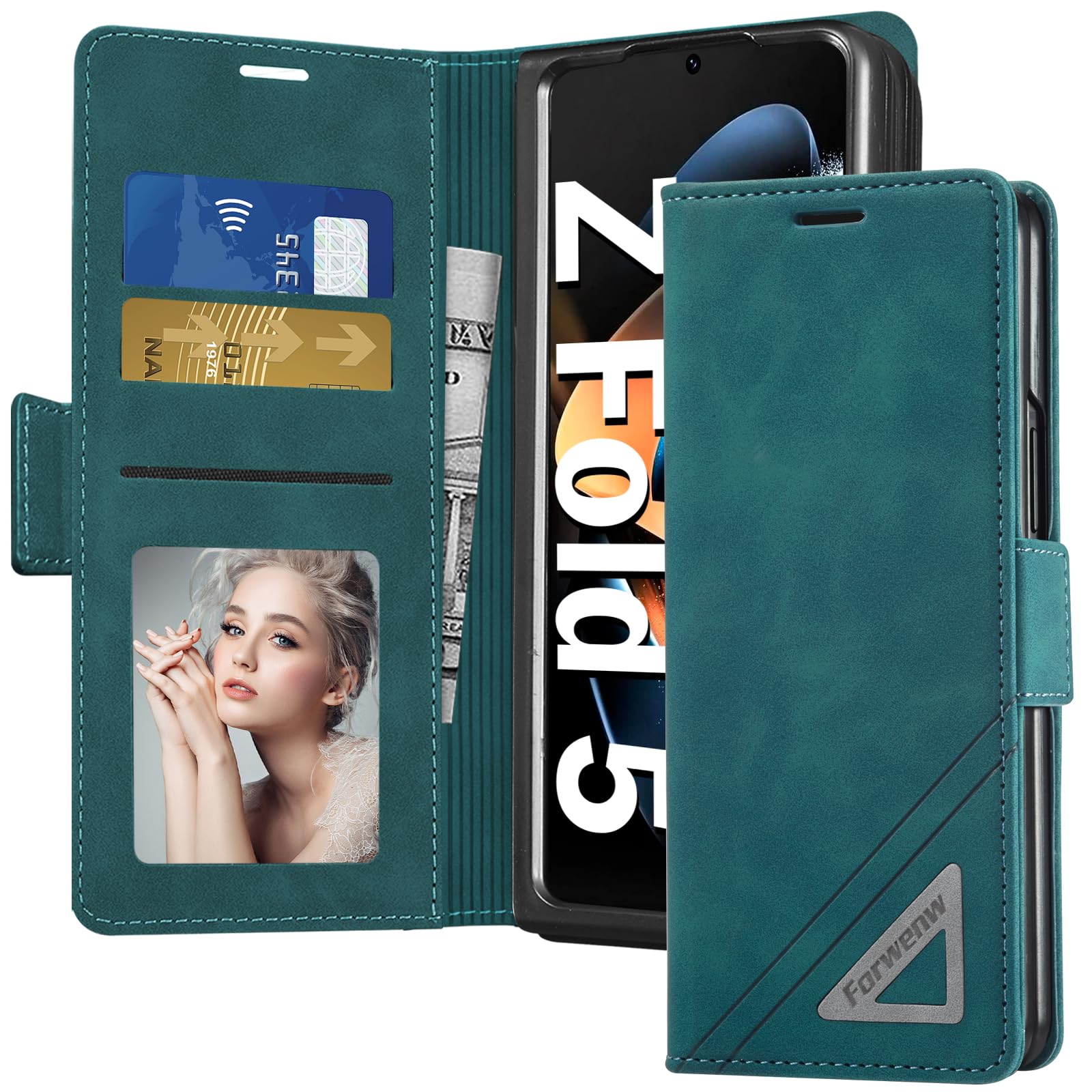 Ovitek Neivi za Samsung Galaxy Z Fold 5 zelena