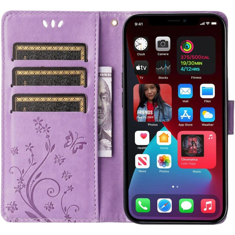Preklopna torbica za telefon "Butterfly" iPhone 15 Pro Max s pisalom – Infostyle