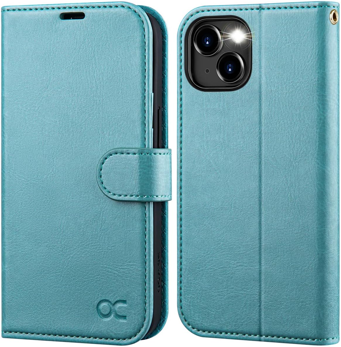 OCASE preklopna torbica iPhone 15 Pro svetlo modra