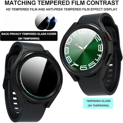Ovitek + steklo za Samsung Galaxy Watch 6 Classic 47 mm črna – Infostyle