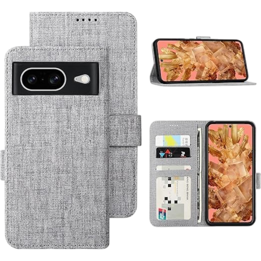 Preklopna torbica "Foluu" za Google Pixel 8, siva