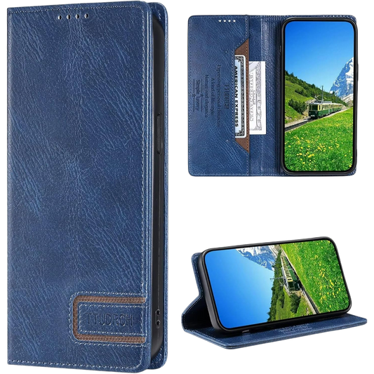 Preklopna torbica za telefon "Yiscase" iPhone 14 Pro Max – Modra