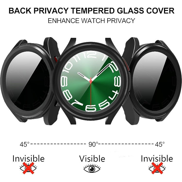 Ovitek + steklo za Samsung Galaxy Watch 6 Classic 47 mm črna – Infostyle
