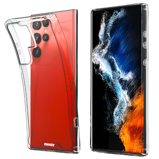 Ovitek za telefon "moozy" Samsung S22 Ultra – Prozorna