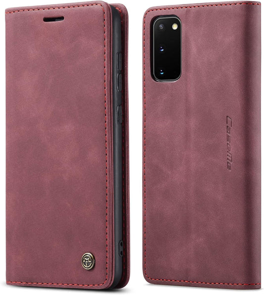 BigCousin Flip Cover for Samsung Galaxy S20 - Burgundy