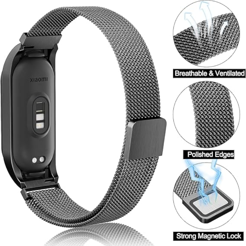 Kovinski pašček "Metal" za Xiaomi Mi Band 7 – Infostyle