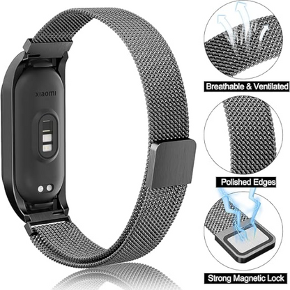Kovinski pašček "Metal" za Xiaomi Mi Band 7 – Infostyle