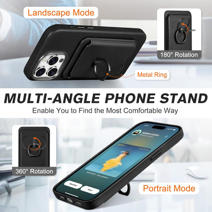 Ovitek za telefon "SHIELDON" iPhone 15 Pro + snemljiva magnetna denarnica