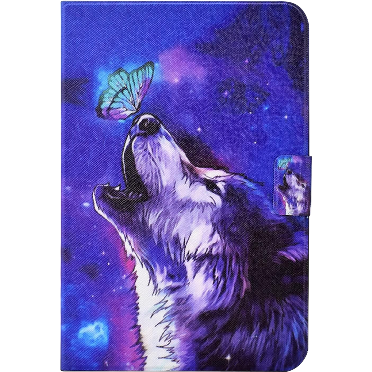 Preklopna torbica "Butterfly and Wolf" za tablični računalnik Lenovo TAB P11/P11 Plus – Esstore – Vijolična