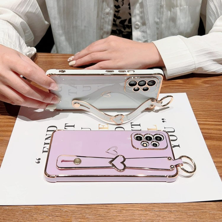 Ovitek za telefon z držalom ''Gold Heart'' za Samsung Galaxy A52/A52s 5G – Infostyle