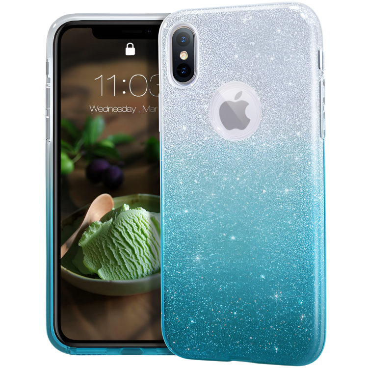 Ovitek za telefon "MATEPROX Glitter" iPhone X Case/iPhone Xs – Infostyle – Modra
