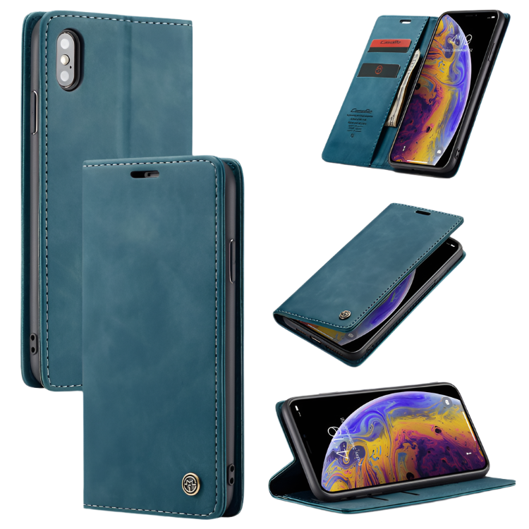 Preklopna torbica za telefon "bigcousin" iPhone XS Max – Modra