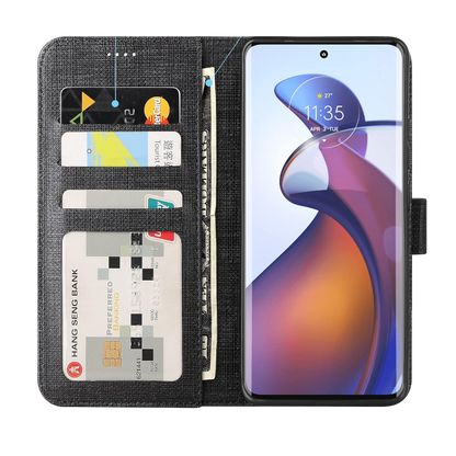 Preklopna torbica "foluu" za Motorola Edge 30 Ultra, črna – Infostyle