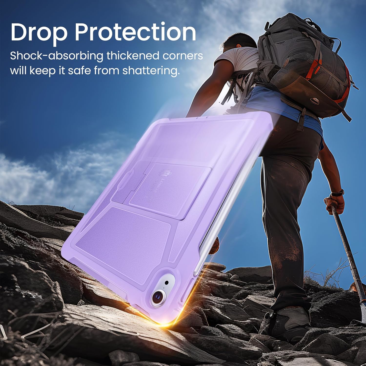 Ovitek za tablični računalnik "ZtotopCases" iPad Air 11" (2024), iPad Air 6. gen 5. / 4. gen 10.9 2022/2020 z držalom za