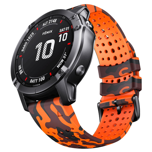 26 mm QuickFit silikonski pašček za Garmin Fenix – za Fenix 6X/7X/5X, Enduro 2, Tactix