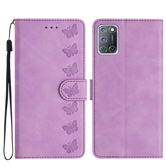 Preklopna torbica "Motiko Butterfly" Oppo A52/A72/A92 – Infostyle – Vijolična